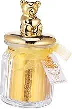 CHILDWEET 1pc Sealed Candy Jar with Animal Ceramic Lid Elegant Wedding Glass Candy Box for Storing Treats for Home Decor and Golden