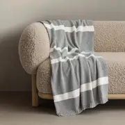 Sheridan Endrik Throw in Grey Marl/Light Grey Material: Cotton @Sheridan Rewards