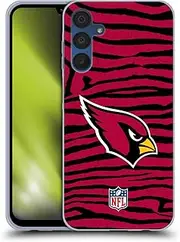 Head Case Designs Officially Licensed NFL with Zebra Animal Print Arizona Cardinals Art Gel Case [Military Grade Protection] Compatible with Samsung Galaxy A15
