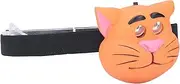 ViaGasaFamido Children's Lamp Cat Shape 2 Lighting Modes Light Portable Battery Power Supply Plastic-Bogus Lamp LED Bunk Animal Children's Head Flashlight Children