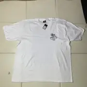 STUSSY JAMAICA WORLD TRIBE TEE 1904507 White XL New