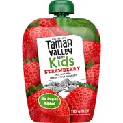 Tamar Valley Dairy Kids Greek Yoghurt Pouch Strawberry 110g