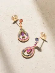 [Fabergé] Fabergé - Colours Of Love 18-karat Rose Gold Multi-stone Earrings - One size One size Gold