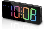 Digital Clock Large Display, LED Alarm Clock for Bedroom, Usb/Battery Powered...
