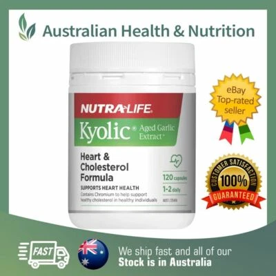 NUTRALIFE KYOLIC AGED GARLIC EXTRACT 120 CAPSULES + FREE SAME DAY SHIPPING