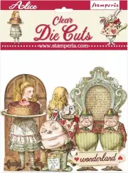 Stamperia ALICE THROUGH THE LOOKING GLASS - ACETATE - CLEAR DIE CUTS