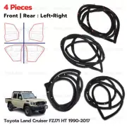 Fits Toyota Land Cruiser GRJ79 D-CAB '12 Set Door Rubber Seal Weatherstrip