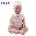 IVITA 17.7in 3.18kg Full Body Silicone Reborn Baby Boy Painted Doll Xmas Gift