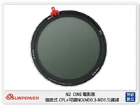 在飛比找樂天市場購物網優惠-Sunpower N2 CINE 電影版 磁吸式 CPL +