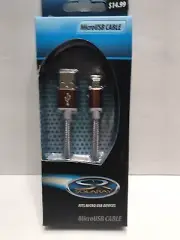 Micro usb Chargjng Cable / Cord NEW Silver Bronze