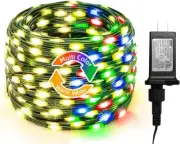 Christmas Dual Color String Lights 65Ft 200LED Outdoor Waterproof Christmas Tree