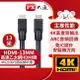 PX大通 4K@30高畫質公對公高速乙太網HDMI線_13米 HDMI-13MM