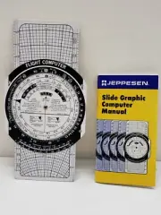 Jeppesen Sanderson Slide Graphic Flight Computer Manual Plotting PILOT Aviation