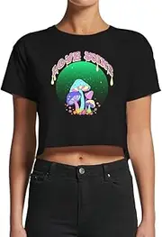 [Smartprints] Women's Love Wins Mushroom Crop Top -Image by Shutterstock