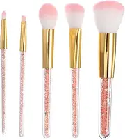 VINTORKY Makeup Brushes Set 5-piece Kit Liquid Foundation Powder Brush for Beginners Makeup Enthusiasts