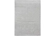 Rug Culture Extra Large Silver Geometric Textured Rug