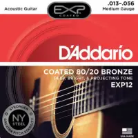 在飛比找Yahoo奇摩購物中心優惠-DAddario DDXF-EXP12 黃銅民謠木吉他套弦