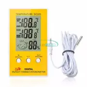 Digital DC105 LCD Indoor/Outdoor Humidity Hygrometer Thermometer Meter Cable