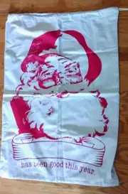 Santa Christmas Bag Sack Stocking Drawstring 19" x 29” (add name) Has Been Good