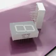 ( 4 PCS ) 7 Segment LED Display Green, 10 mA, 2.1 V, 3.5 mcd 10 mm HDSP-F501 NOS