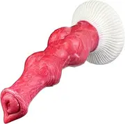 HCUDFN Wolf Dog Penis Dildo, Silicone Animal Dildo With Strong Suction Cup Anal Plug For Men Women