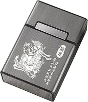 [Lorxilar] Cigarette Case Holder for Women Men Magnetic Switch Cigarette Box for 20 Cigarettes,One Size,E