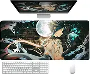 Gennshin Impact Mousepad, Xiao Anime Gaming Mouse Mat, 900 x 400 x 2 mm Extended Large Gaming Mouse Mat, Non-Slip and Water-Repellent Mouse Mat, Large, for Work, Gaming, Office, Home