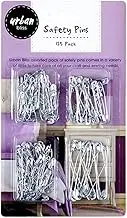 Safety Pins Mixed Size Silver 125pcs Sewing Craft Jewellery Baby Nappy Pins