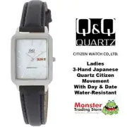 AUSSIE SELLER LADIES LEATHER WATCH DAY/DATE CITIZEN MADE A163-301 12 WARRANTY