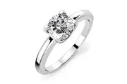 Solitaire Ring Crystal Embellished With SWAROVSKI Crystals