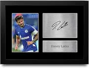 HWC Trading FR A4 Danny Latza Schalke 04 Gifts Printed Signed Autograph Picture for Football Fans and Supporters - A4 Framed