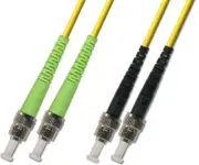 7M (22.96ft) OS2 ST/APC to ST/UPC Fiber Optic Cable Duplex Singlemode 9/125