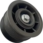 1132020419 1X Black Supercharger Double Pulley Drive Belt Idler Pulley Compatible For AMG E55 CLS55 CL55 S55 SL55 2005-2011