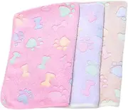 BESPORTBLE 3pc Pet Blanket Mat Dog Blanket Cat Bed Pad Soft Warm for Pets Comfortable Puppy