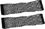 [PACKOVE] 1 Pair Bling Fishnet Gloves Elastic Fingerless Arm Sleeves for Cosplay Parties Dances Long Mesh Hollowed Design for for Events Gatherings
