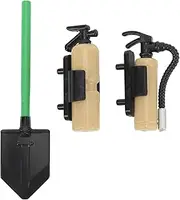 RC Car Fire Extinguisher Shovel Kit Realistic Decor for 1/10 RC Climbers (砂漠の黄色)