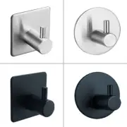 Black Robe Hook Wall Hook Towel Hook For Bathroom Stainless Steel Coat Hook Rust