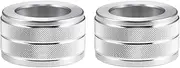 POEXIR 1 3 X5 X6 E87 E81 E82 E90 E91 E92 E93 E70 E71 Aluminium Alloy Air Condition Sound Switch Control Knob Trim Ring Cover Car Air Conditioner Knob(Color:Silver,Size:for X6 E71)