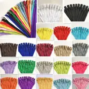 50pcs 5- 24 Inch Nylon Coil Zippers Bulk for Sewing Crafts mix 20 color~&