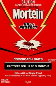 Mortein Nest Kill & Protect COCKROACH BAIT Station - 12 Pack - 3 Mths Protection