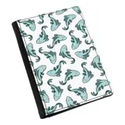 Fish Pattern Passport Holder Cover Case Wallet - Funny Fishing Animal
