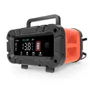 TK-700 12V 24V Battery Charger Repair Car Battery Charger Large Screen Multiple Modes for Car SUV Truck Boat Motorcycle