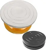 PAMINGONO 2pcs Cake Turntable Rotating Cake Stand with Non Skid Base Smooth and Silent Rotation Baking Tool for Home Chefs and Enthusiasts