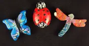 Comfort Clay Handcrafted Charms of Choice Butterfly, Lady Bug New Free USA Ship