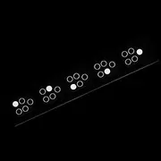 HALLMERS 5 Hob Single Side Reversible Stove Decal Control Panel Labels (White Print Clear Adhesive) Replacement Sticker Cooktop Gas Induction Burner Knob Dial Switch