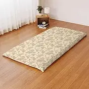 Merry Night Sheet Flat Sheet 100% Cotton Brushed Material Paisley Beige for Futon Single Size Approx. 59.1 x 98.4 inches (150 x 250 cm) 1 Piece Cloth Type Easy Removal Fluffy Warm Not Him Soft