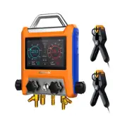 Elitech EMG-40V Intelligent Digital Manifold Kit 4 Valves Pressure Gauge Vacuum