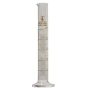 25ml Graduated Cylinder, Round Base, Borosilicate 3.3 Glass (Case of 280)