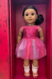 NEW American Girl Create Your Own 18" Doll Tan Skin Dk Brown Hair Brown Eyes