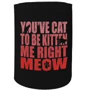 Alcohol Animal Stubby Holder - Youve Cat To Be Kitten Meow - Funny Novelty Birthday Gift Joke Beer Can Bottle